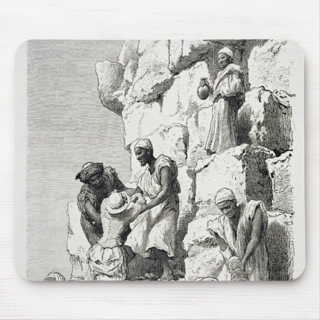 Ascent of the Great Pyramid, 19th century Mouse Pad (Front)