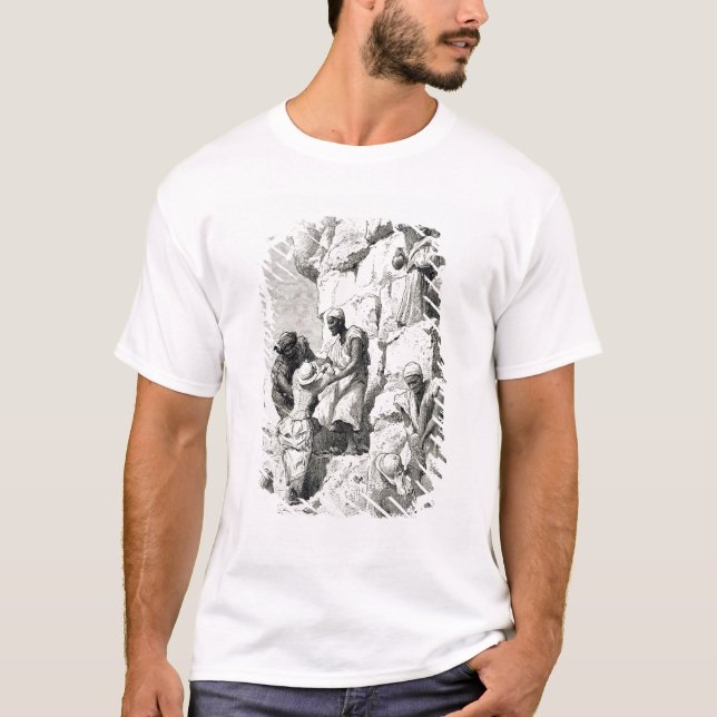 Ascent of the Great Pyramid, 19th century T-Shirt (Front)