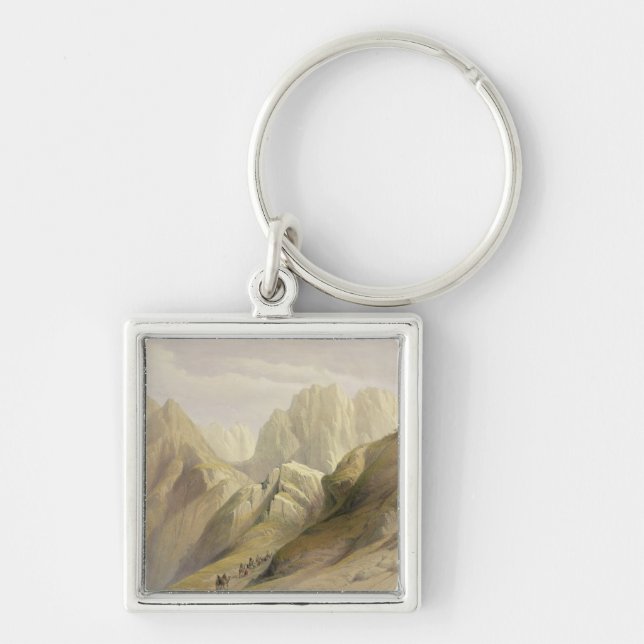Ascent of the Lower Range of Sinai, February 18th Keychain (Front)