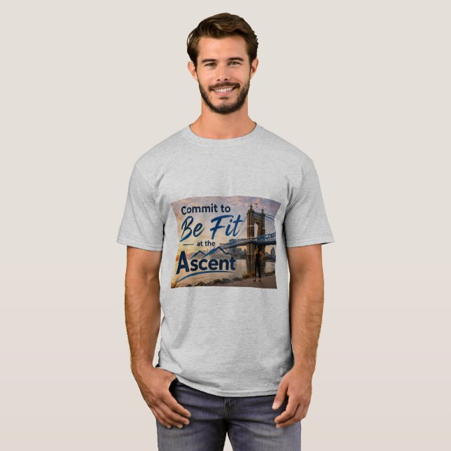Ascent Wear - t shirt - Commit to be Fit (Front Full)