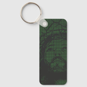 ASCII Art Jesus Crown Of Thorns John 19:30 Keychain