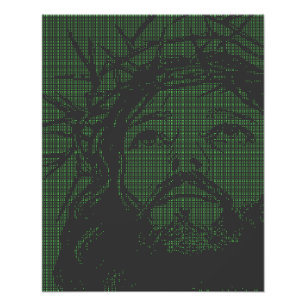 ASCII Art Jesus Crown Of Thorns John 19:30 Photo Print