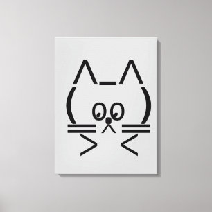 ASCII Cat Canvas Print
