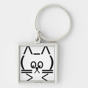 ASCII Cat Keychain