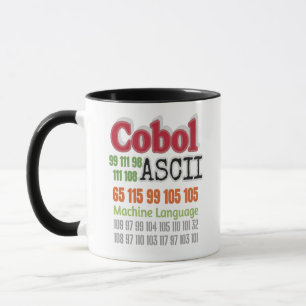 Ascii Cobol Programming Machine Language Mug