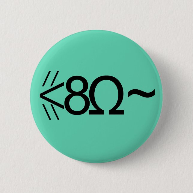 ASCII Mouse 2 Inch Round Button (Front)