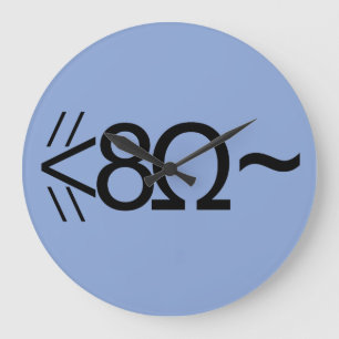 ASCII Mouse Large Clock