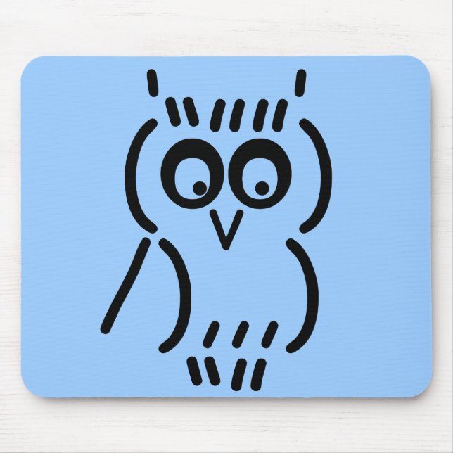 ASCII Owl Mouse Pad (Front)