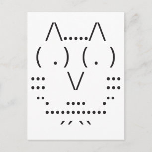 Ascii Owl Postcard