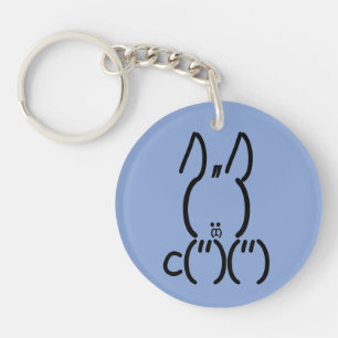ASCII Rabbit Keychain