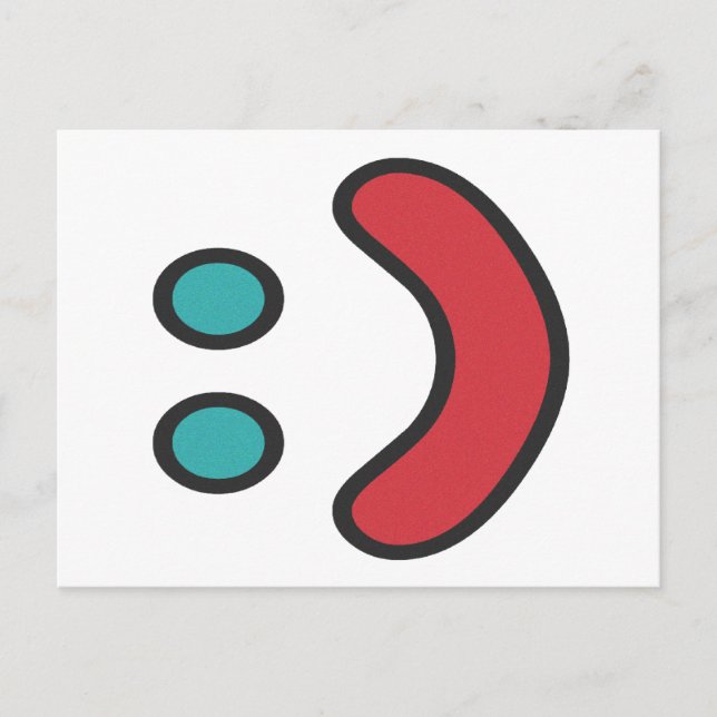 Ascii Smile Postcard (Front)