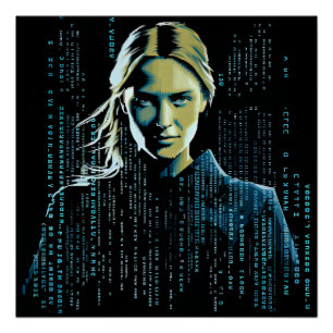 ASCII Woman Scientist Poster
