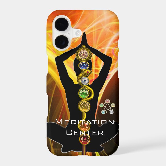 ASCLEPIUS ROD,7 CHAKRAS YOGA LOTUS POSE Jaune (Verso)