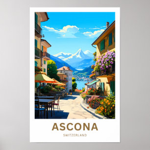 Ascona Switzerland Travel Print