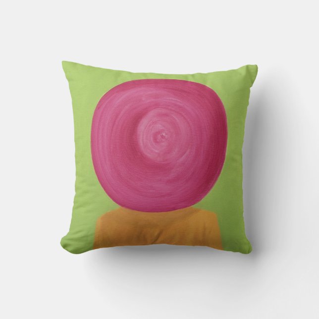 Ascot Hat Throw Pillow (Front)