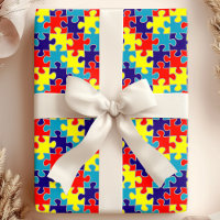 ASD Aspergers Autism Awareness Puzzle Pattern