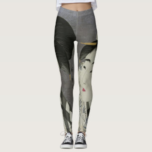 Ase O Fuku Onna Japanese Art leggings