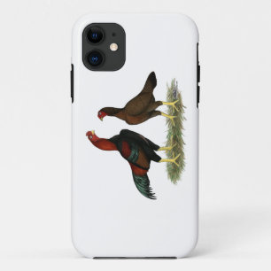 Aseel Black Red Chickens iPhone 11 Case