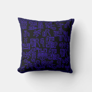 Asemic Wanderings I Throw Pillow