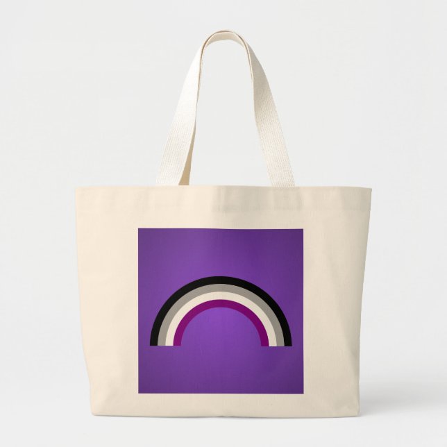 Asexual arc-en-ciel fierté sac à dos (Devant)