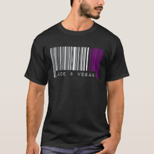Asexual Barcode Pride Ace And Vegan Cute Aesthetic T-Shirt