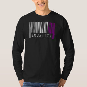 Asexual Barcode Pride Equality Cute Ace Aesthetic T-Shirt