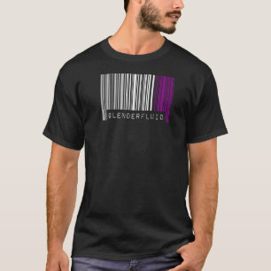 Asexual Barcode Pride Genderfluid Cute Ace Aesthet T-Shirt
