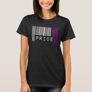 Asexual Barcode Pride Month Cute Ace Aesthetic LGB T-Shirt
