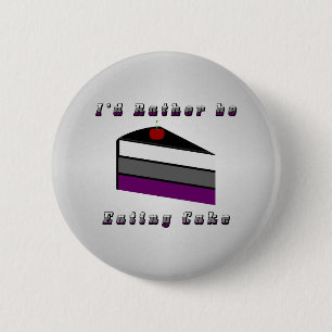 Asexual Cake 2 Inch Round Button