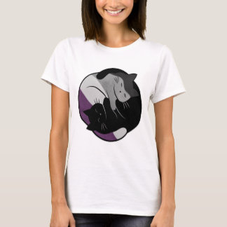Asexual Eternal Yin Yang Cat T-Shirt
