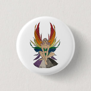Asexual Faerie 1 Inch Round Button