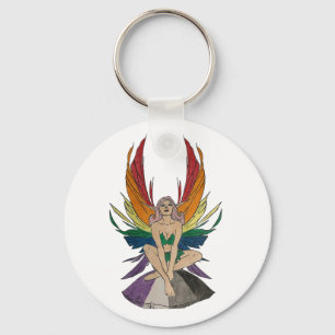 Asexual Faerie Keychain