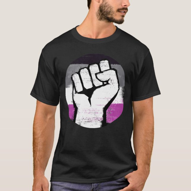 Asexual Fist Pride T-Shirt (Front)