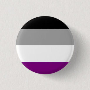 Asexual Flag 1 Inch Round Button