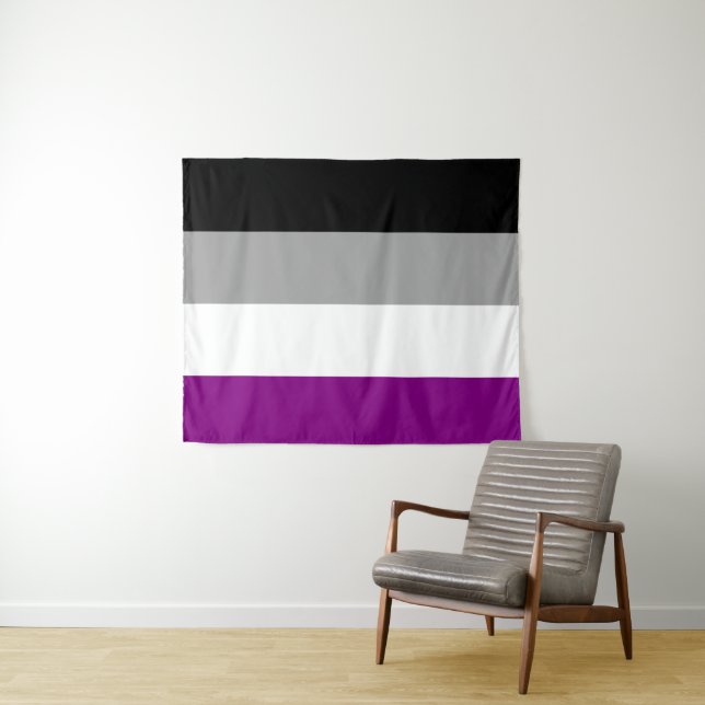 Asexual Flag 50 x 60 Tapestry (In Situ (Horizontal))