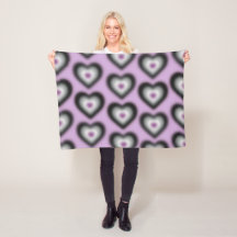 Asexual flag colours on a blurred heart
