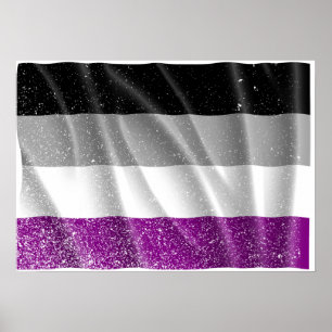 ASEXUAL FLAG FLYING -.png Poster
