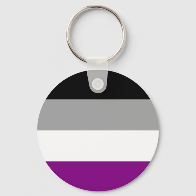 Asexual Flag Keychain (Front)