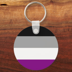Asexual Flag Keychain