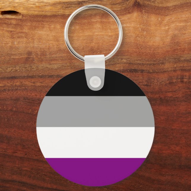 Asexual Flag Keychain (Front)