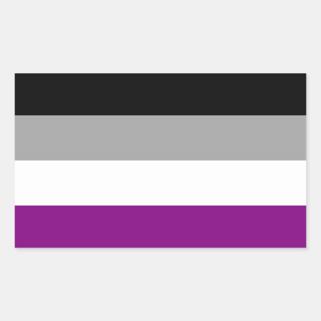 Asexual Flag Sticker (Front)