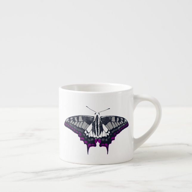 Asexual Flag Swallowtail Butterfly Espresso Cup (Right)