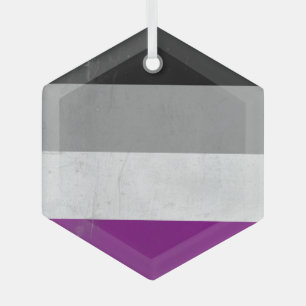 Asexual Glass Ornament