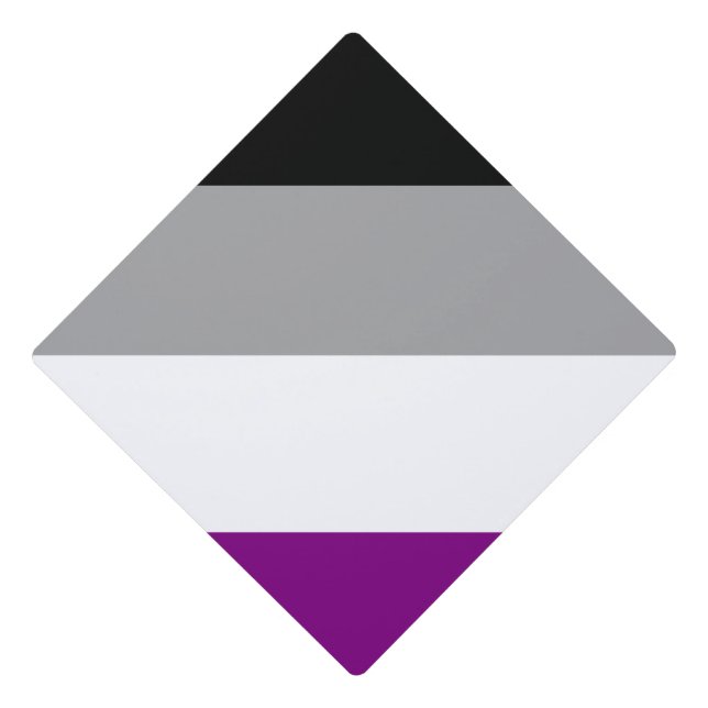 Asexual Graduation Cap Topper (Front)