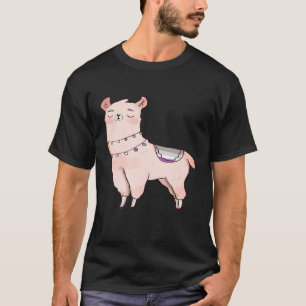 Asexual Llama Cute Animal LGBTQIA Alpaca Ace Pride T-Shirt
