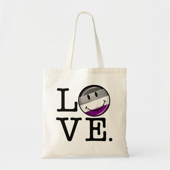 Asexual Love Pride Flag Tote Bag (Front)