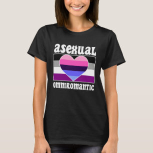 Asexual Omniromantic Pride Flag Cute  Ace Aestheti T-Shirt