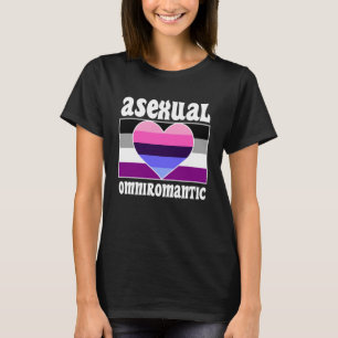 Asexual Omniromantic Pride Flag Cute  Ace Aestheti T-Shirt
