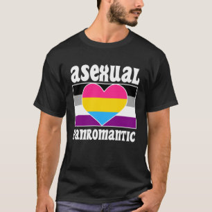 Asexual Panromantic Pride Flag Cute  Ace Aesthetic T-Shirt