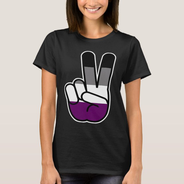 Asexual Peace Symbol T-Shirt (Front)